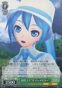 Weiss Schwarz Hatsune Miku Rare Miku “Summer Memory” PD/S22-029-R [Hatsune -Project DIVA- f]