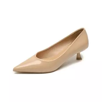 Weiwei Черные туфли-лодочки на низком каблуке для женщин – Мягкая подошва, шпилька, обувь для работы 38