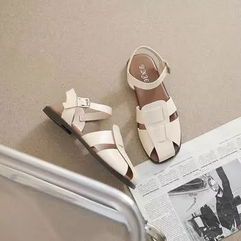 Weiwei girl 777-3 односложные сандалии с мешковиной на голове женские летние плетеные туфли с полой свиной клеткой женские туфли большого размера 41-43 34