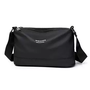 WEIXIER мужская кожаная сумка через плечо водонепроницаемая сумка-мессенджер портфель сумка дорожная сумка повседневная сумка чёрный