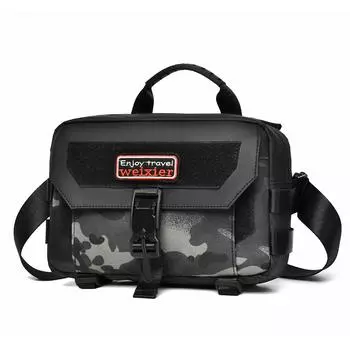 WEIXIER мужская кожаная сумка-мессенджер, водонепроницаемая сумка через плечо, портфель, сумка-портфель, дорожная сумка, дамская сумочка чёрный