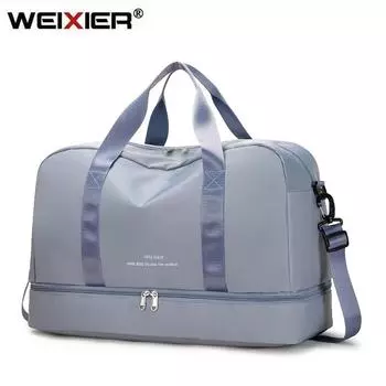 WEIXIER сумки для женщин, нейлоновые новые сумки для багажа для женщин, сумка через плечо, мужская дорожная сумка, повседневная женская модная сумка на плечо зелёный