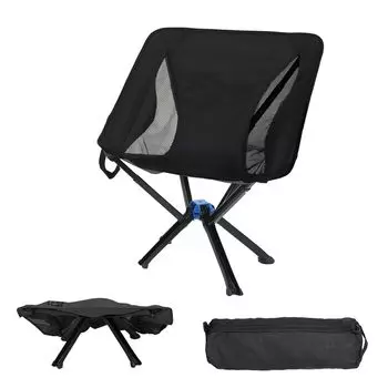 WEJOY Кемпинговый стул для отдыха на природе, собираемый в 5 комплектов для кемпинга, грузоподъемность 150 кг, складной, компактный, стул, секундный, сверхлегкий стул, для рыбалки, скалолазания, чёрный