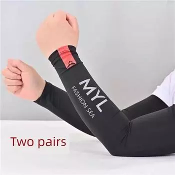 Welding Welder Anti-Scald Oversleeve Men s Labor Protection Special Work Ice Silk Sun Protection Sleeves plus Loose D73-black 2 pairs ice cool sunscreen All yards