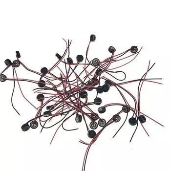 Welding Wire Microphone Electre Condenser Microphone Microphone Head Line 4015 Lead Microphone 10pcs