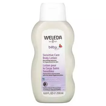 Weleda, Baby, лосьон для чувствительной кожи, экстракт белой мальвы, 6,8 жидких унций (200 мл)