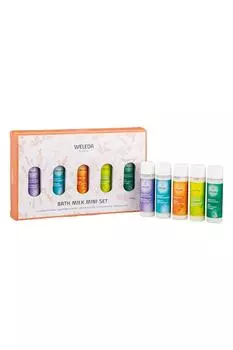 WELEDA Bath Milk Mini Set N Bath Cosmetics Ассортимент Подарочный Подарок Пробное время для ванны Лаванда Розмарин Арника Цитрус Пихта Натурального происхождения оранжевый