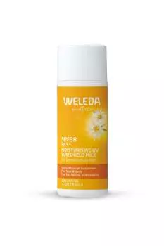 WELEDA Edelweiss UV Protect Milk 50 мл SPF38 Солнцезащитный крем для всей нечувствительной кожи Натуральное органическое [Официальное] PA++ тело, окраска, жёлтый