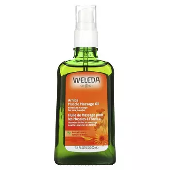 Weleda, Масло для массажа мышц, экстракт арники, 3,4 жидких унции (100 мл)