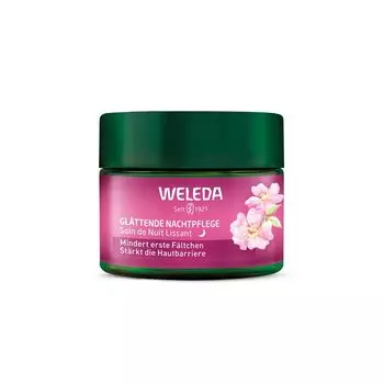 WELEDA Wild Rose Smoothing Night Cream 40 мл Ночной крем Ночной уход Аромат розы Подсушивание Увлажнение Натуральные ингредиенты Органический [Официальный] белый