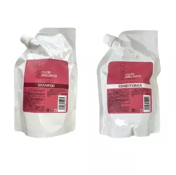 WELLA Color Brilliance Color Hair Shampoo 940ml Refill Vibrant Color Conditioner 940ml Refill &