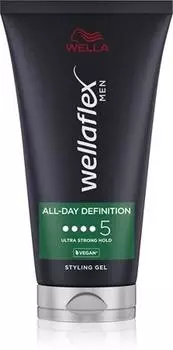 Wella Wellaflex Men Гель для волос экстрасильной фиксации TU прозрачный