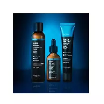 WELLAGE Hyper Peptide Toner + Ampoule + Cream Set 3 шт. P000DWKI - Skincare Set