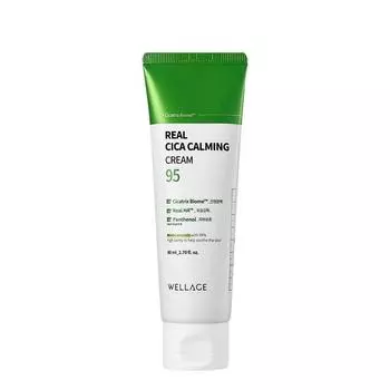 Wellage Real Cica Calming 95 Крем, 80 мл, 1 шт. Популярная корейская косметика