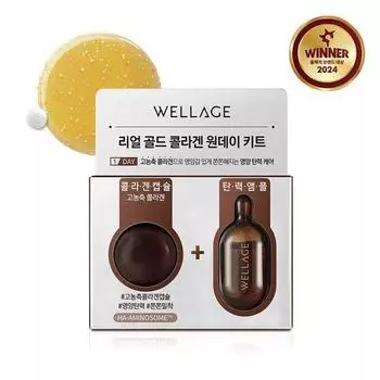 WELLAGE Real Gold Collagen One Day Kit 1 упаковка