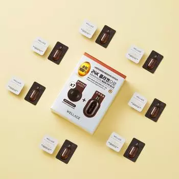 Wellage Real Gold Collagen One Day Kit 7 капсул 15 мг раствор 1 мл x 7 шт 24k Gold высококонцентрированный антивозрастной