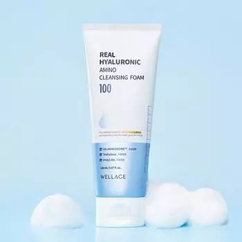 Wellage Real Hyaluronic Amino Пенка для умывания 150мл