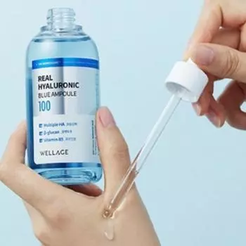 Wellage Real Hyaluronic Blue Ампула, 100 мл