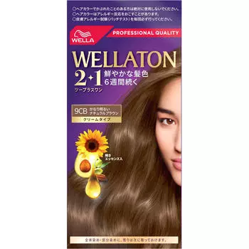 Wellatone 2+1 кремовый тип, довольно светлый, натуральный коричневый, 60 г+60 г (Квази-лекарство) Крем-краска для седых волос. Пожалуйста, прочтите инструкцию.