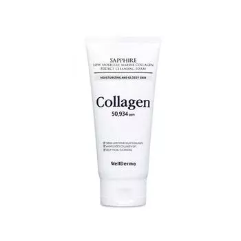 WELLDERMA Sapphire Low Molecule Collagen Perfect Cleansing Foam 150гр.