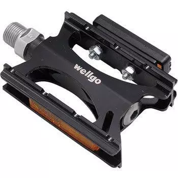 WELLGO Aluminum Pedal CNC Sealed Bearing Black 280g Road/ATB/MTB LU-C16