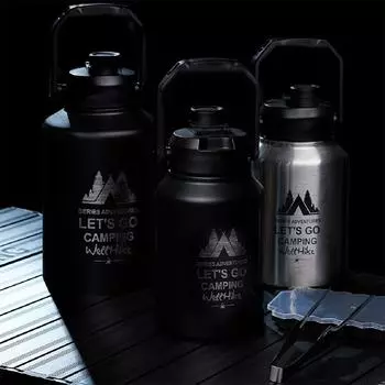 WELLHIKE 2 л бутылка для воды для охлаждения на открытом воздухе кемпинга из нержавеющей стали походы путешествия спортзал тренировки ведро для льда набор кувшин хаки