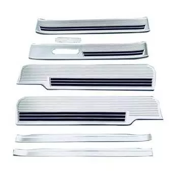 Wellvie classy Nissan Serena C27 28 e-POWER эксклюзивная накладка на боковую ступеньку с противоскользящими защитными элементами 7P серебристого цвета