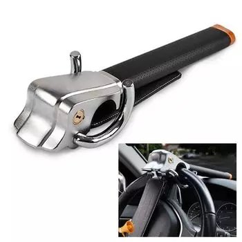 Wellvie Steering Steering Crime Relay General CAN Invader Countermeasure Compatible with a Wide Range of Car Black Lock, Anti-Theft, Lock, Car,