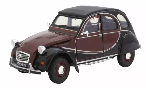 WELLY Citroen 2CV 6 Charleston Finished Product WE24009BR 1/24 Brown/Red