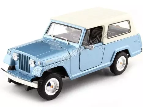 Welly Jeep Мини-автомобиль Jeep Jeepster Commando Station Wagon 1/24 (синий) [Элемент]