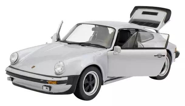 WELLY Porsche 911 Turbo 1974 года, серебристый, готовый продукт, 1/24
