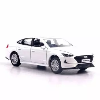 Welly Sonata DN8 die Cast, Корейская игрушка белого цвета