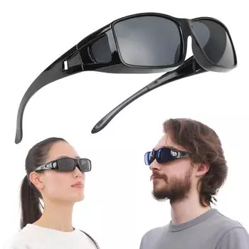 велосипедистов, активных на Поверх очков Поляризованные Рыбалка UV400 Вождение [MALKA] [Рекомендуемые SNS] Поверх солнцезащитных очков