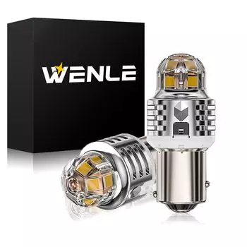 WENLE Новая светодиодная двойная задняя фара S25, стоп-сигнал, совместима с техосмотром, белая, S25 Double