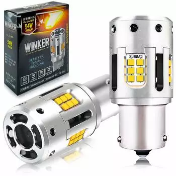 WENLE Short S25 Single BAU15S 150-градусный светодиодный поглотитель сигнала поворота поставляется с охлаждающим вентилятором Высокая яркость 1919CSP чип-резистор для предотвращения высокой янтарь