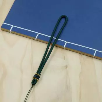 Wenwan Handlebar Rope Thousand Eyes Bodhi Jade Handlebar Lanyard Lanyard Подвеска на ожерелье из веревки для автомобильных ключей Lanyard Nylon handle rope темно-зеленого