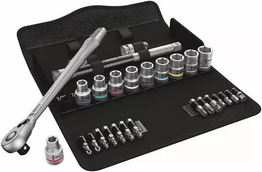 Wera 05004081001 Zyklop Metal Ratchet Set Lever Type 8100 SC 11 Inch 28 Piece Set Japanese Import 1/2 [Regular Product]
