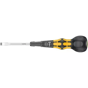 Wera 1834 x x 100 mm Ball Grip Slotted Screwdriver 05343800001 1,0 6,0 Black/Yellow