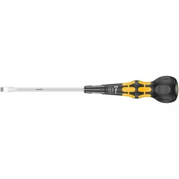 Wera 1834 xx 150 мм Шариковая рукоятка Шлицевая отвертка 05343801001 1,0 6,0 Черный/Желтый