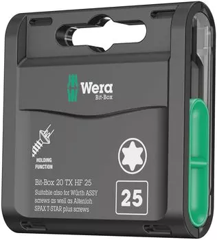 WERA Bit Size 057777 20-Piece Box, TX20,