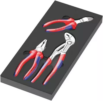 WERA KNIPEX pliers set with foam insert 150180 3-piece
