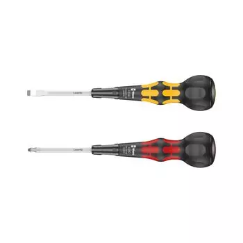 WERA Laser Chip Ball Grip Driver Set Набор из 2-х отверток Laser Chip Ball Grip 1850 PH2x100 мм 1834 (WERA [КРАСНЫЙ] [ЖЕЛТЫЙ] 1.0x6.0x100 мм)