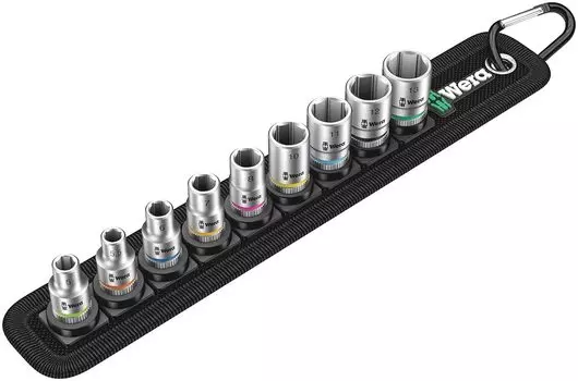 WERA ZYKLOP socket set 003883 1/4DR 9-piece