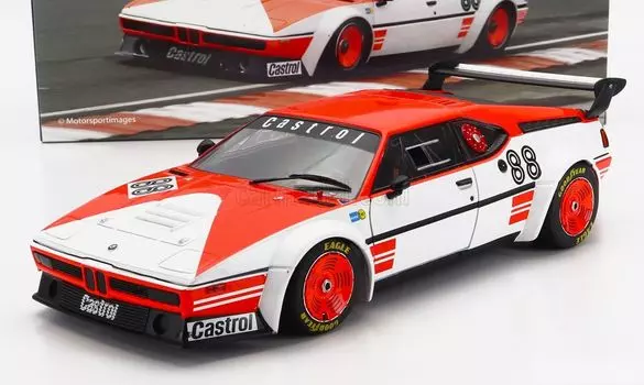 WERK83 BM M1 Mini Car TEAM GS N 88 PROCAR SERIES 1980 JOHN WATSON С НАКЛЕЙКАМИ (E26) 1/18 (WHITE) [Элемент] белый