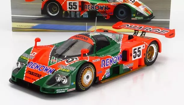 WERK83 Мини-автомобиль Mazda 787B Мини-автомобиль MAZDA Le Mans 24 Hours 1991 Winner N55 1/18 2.6L [Предмет] красный