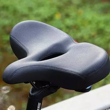 WEST BIKING Велосипедное сиденье Широкое удобное велосипедное седло с амортизацией Подушка для велосипедного сиденья Hollow Design чёрный
