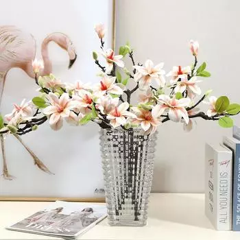 West Lake Magnolia Имитация Цветов Украшение Домашней Гостиной Искусственные Цветы Украшение Окна Цветы 57cm розовый