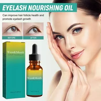 West & Month Эфирное масло для ресниц, натуральное, тонкое, завитое, увлажняющее, густое, тушь для ресниц, косметическое средство для ухода за ресницами