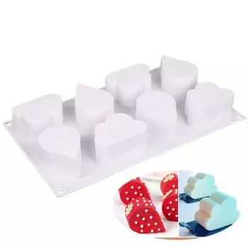 West Point Doused Noodles 8 Even Cloud Drops Клубничный мусс Силиконовая форма для торта DIY белый