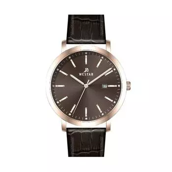 Westar Profile Кожаный ремешок Кварцевые мужские с коричневым циферблатом 50216PPN620 Мужские часы коричневый